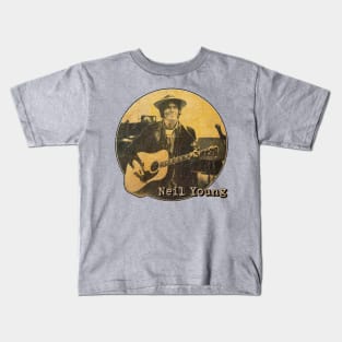 Neil Young Retro Vintage Kids T-Shirt